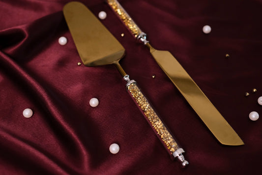 Gold Crystals Cake Set