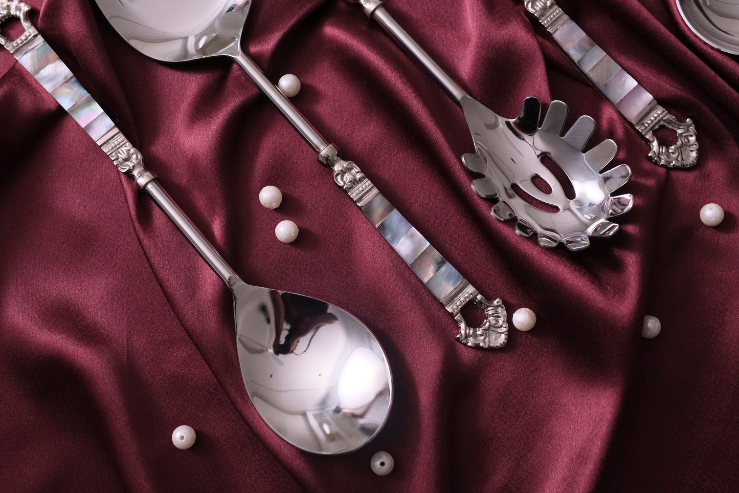 Mother of Pearl Serving Set
