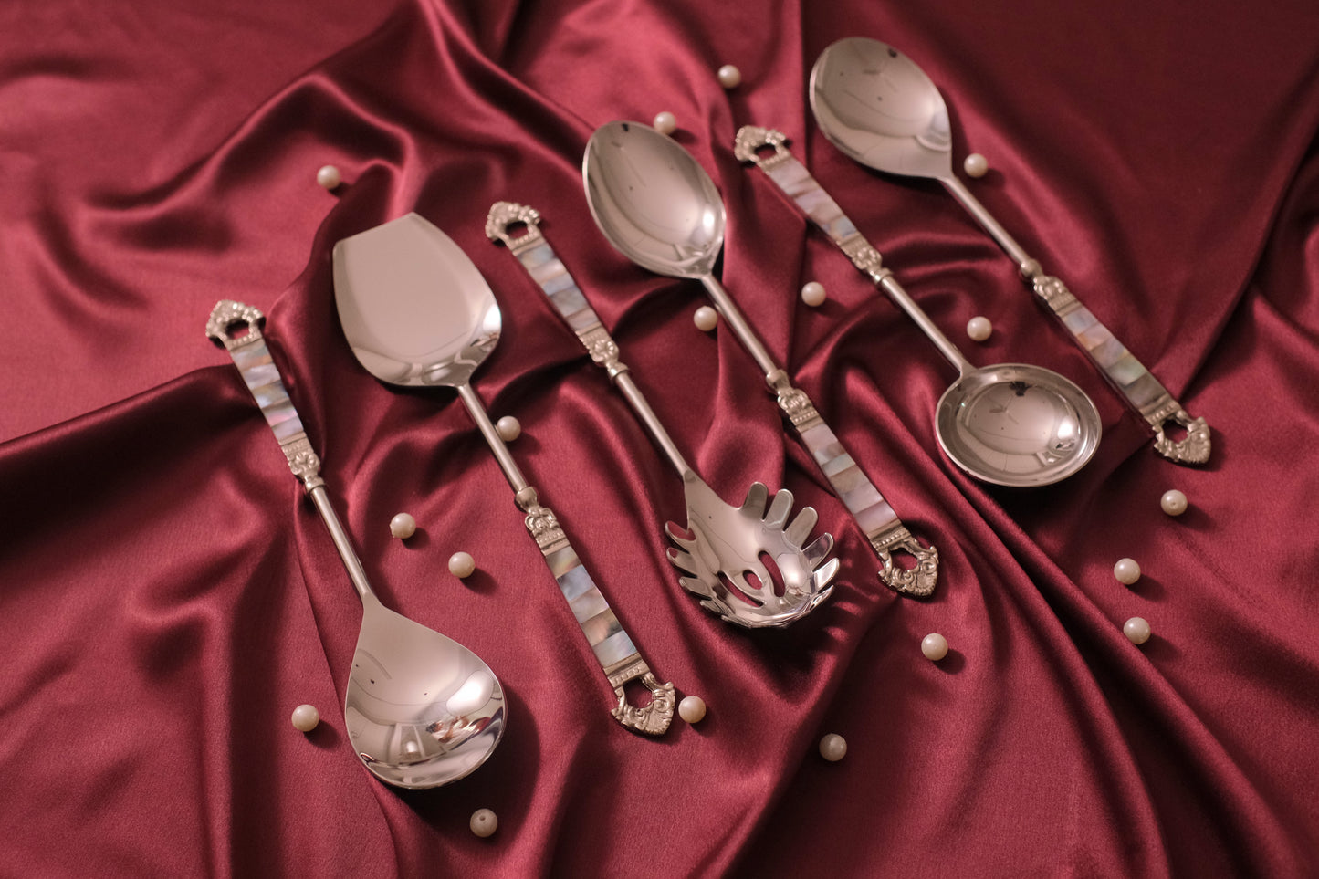 Mother of Pearl Serving Set